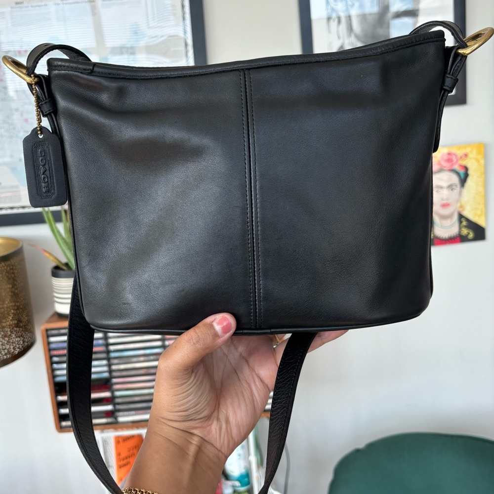 Black Vintage Coach “Worth” Bag # 4143 made in February 1995!